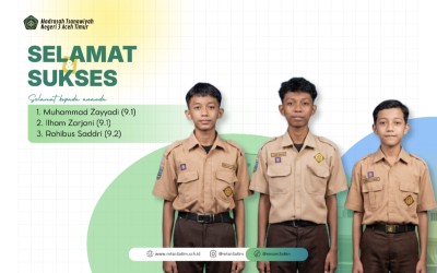 Tiga Siswa MTsN 3 Aceh Timur Lulus Beasiswa CSR Media Group di SMA Sekolah Sukma Bangsa Pidie